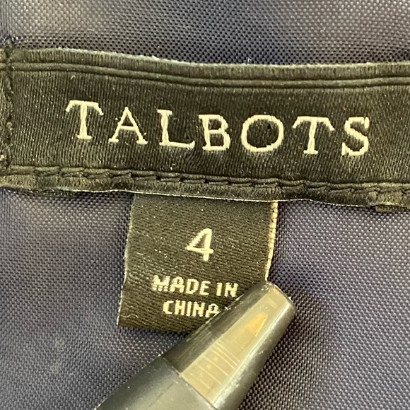 Navy Tweed Talbots Sheath Dress - Picture 3 of 3